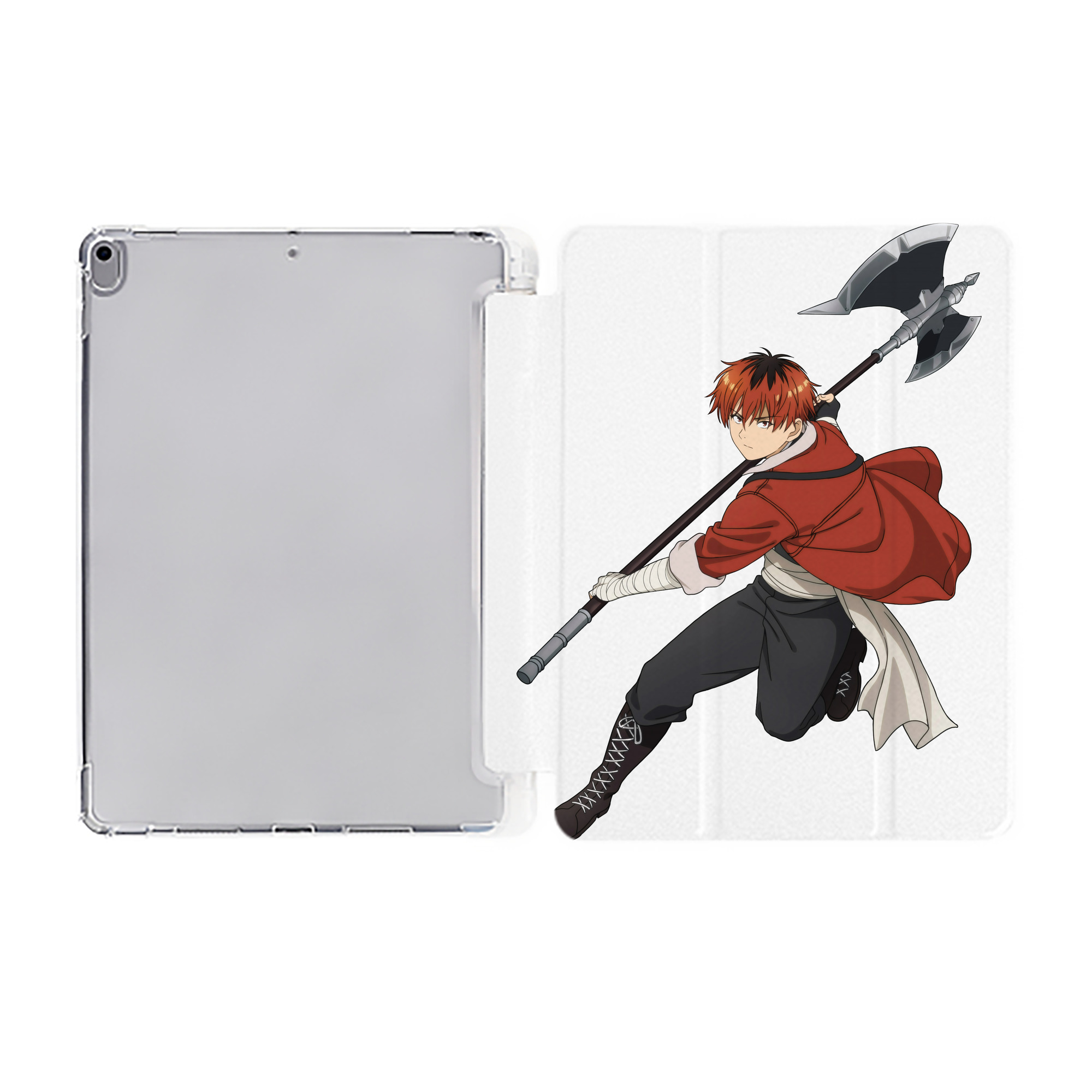 （画像用） 葬送のフリーレン Frieren IPad ケース ペン収納付き 三つ折りスタンド PUレザー×シリコン 対応機種9.5/10.5/10.9インチ